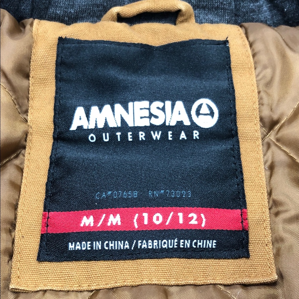 Rugged-Style Canvas Jacket – Boys’ Size Medium (10–12) – Amnesia Outerwear - Picture 2 of 14